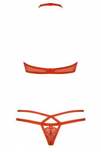 EAN 5901688216675 - Obsessive 838-SET-3 S/M conjunto de ropa interior y bodi Conjunto de lencería Rojo Poliamida imagen 2