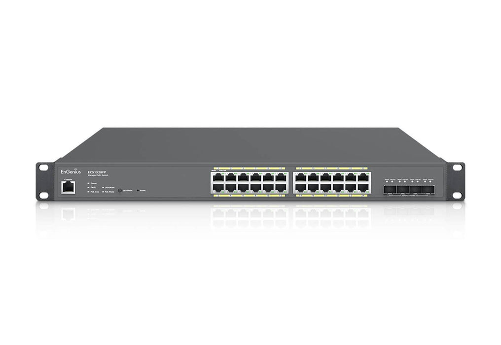 EAN 4713361934995 - EnGenius ECS1528FP switch Gestionado L2 Gigabit Ethernet (10/100/1000) Energía sobre Ethernet (PoE) 1U Ne imagen 1