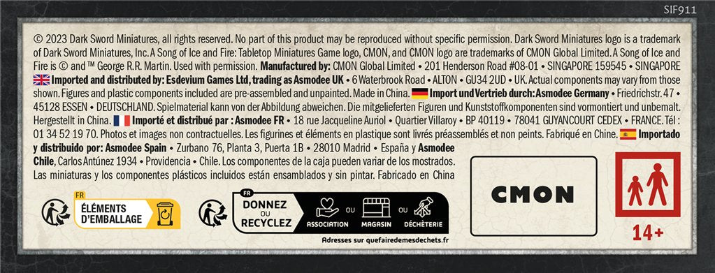 EAN 0889696016829 - Asmodee EECMSI160 juego de tablero Canción de Hielo y Fuego 60 min Juego de mesa Estrategia imagen 4