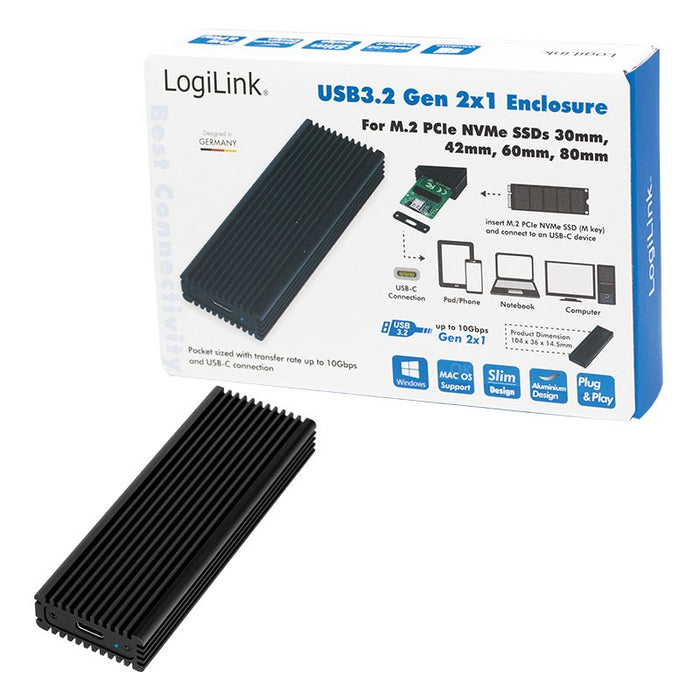 EAN 4052792054262 - LogiLink UA0346 caja para disco duro externo Caja externa para unidad de estado sólido (SSD) Negro M.2 imagen 10
