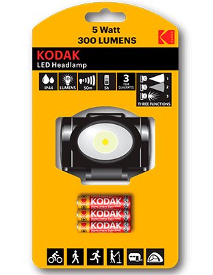 EAN 0887930413878 - Kodak HEADLAMP 300 Negro, Rojo Linterna con cinta para cabeza LED imagen 2