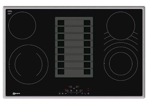EAN 4242004224587 - Neff T18BD3AN0 hobs Negro, Acero inoxidable Integrado 80 cm Cerámico 4 zona(s) Campana integrada imagen 1