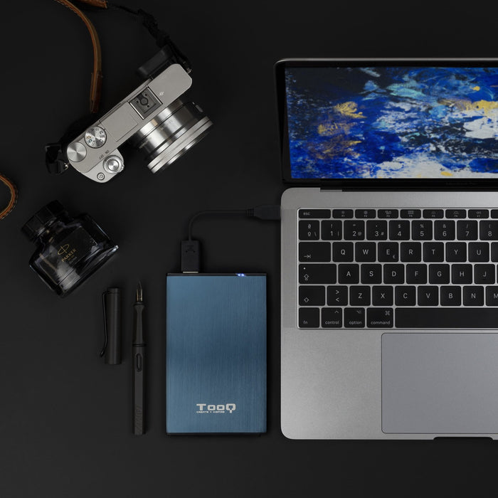 EAN 8433281010222 - TooQ TQE-2527PB caja para disco duro externo Caja de disco duro (HDD) Negro, Marina 2.5" imagen 8