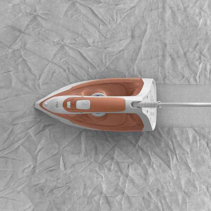 EAN 3121040092729 - Tefal Virtuo 30 FV2C40E0 plancha Plancha vapor-seco Suela de cerámica 2000 W Durazno, Blanco imagen 3