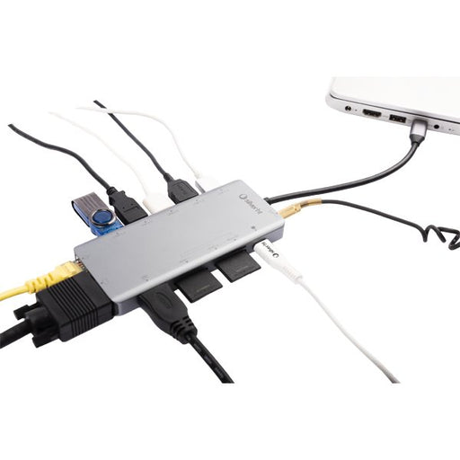 EAN 8420738303587 - SilverHT 17126 base para portátil y replicador de puertos USB 3.2 Gen 1 (3.1 Gen 1) Type-C Negro imagen 1