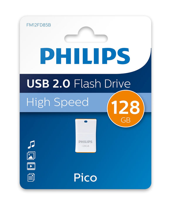 EAN 4895229132627 - Philips Pico unidad flash USB 128 GB USB tipo A 2.0 Naranja, Blanco imagen 4
