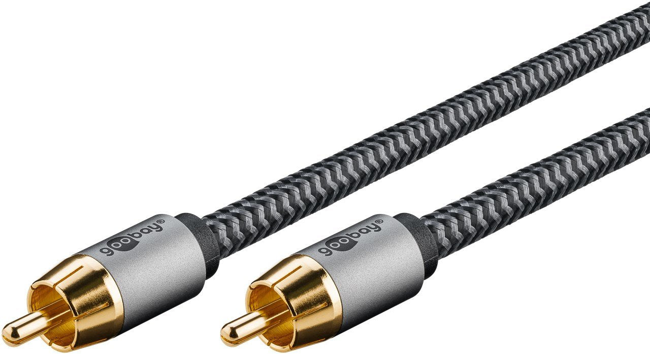 EAN 4040849652981 - Goobay 65296 cable de audio 5 m RCA Plata, Negro imagen 1