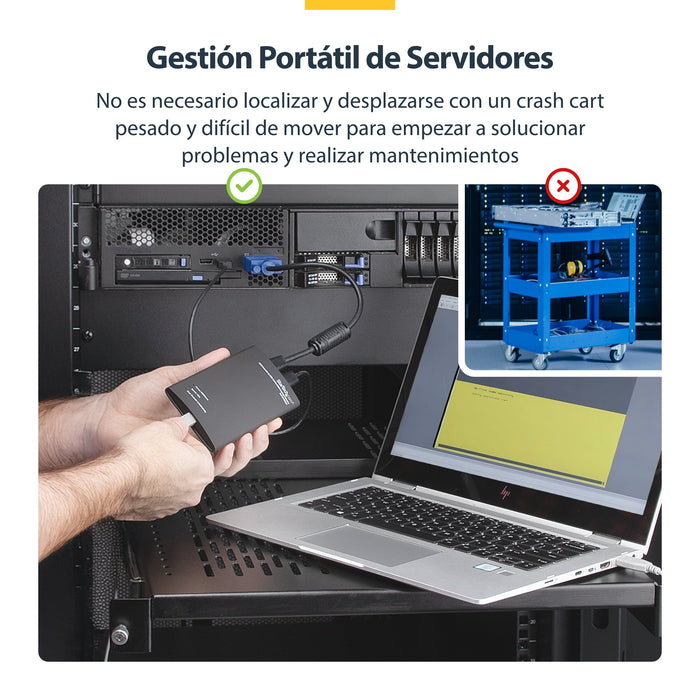 EAN 0065030835312 - StarTech.com NOTECONS01 cable para video, teclado y ratón (kvm) Negro imagen 18