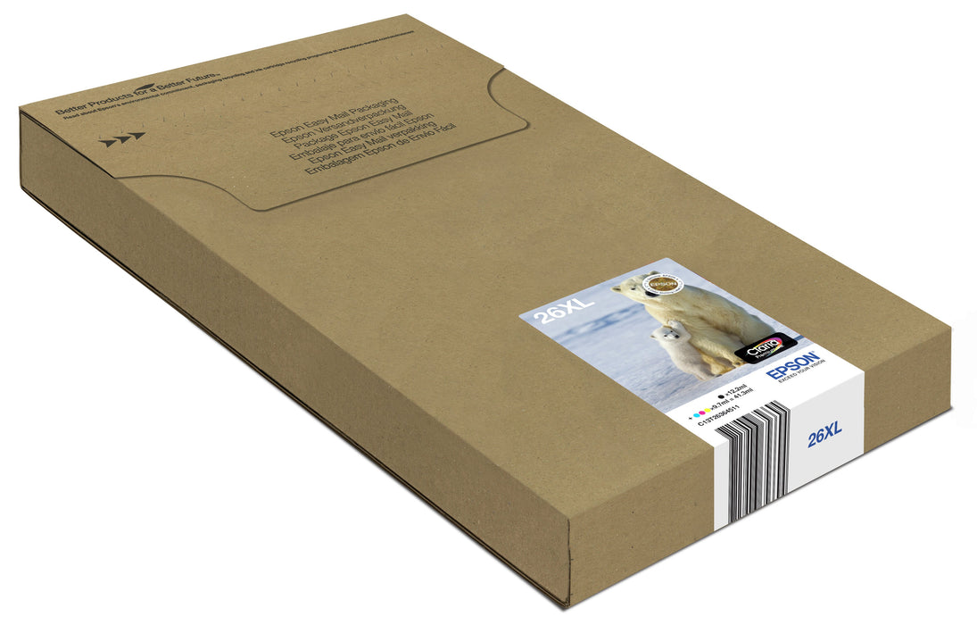 EAN 8715946656694 - Epson Polar bear C13T26364511 cartucho de tinta 1 pieza(s) Alto rendimiento (XL) Negro, Cian, Magenta, Am imagen 3