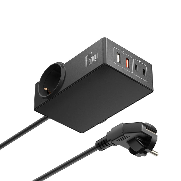 EAN 8052101431766 - Ewent EW3992 base múltiple 1,5 m 2 salidas AC Interior Negro imagen 2