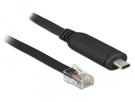 EAN 4043619639120 - DeLOCK 63912 cable de serie Negro 2 m USB Tipo C RJ45 imagen 1