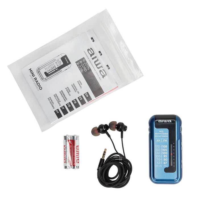 EAN 8435256896947 - Aiwa R-22BL radio Personal Analógica Azul imagen 6
