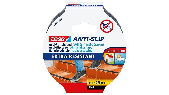 EAN 4042448101662 - TESA 55587-02 Cinta antideslizante para baño Negro imagen 1