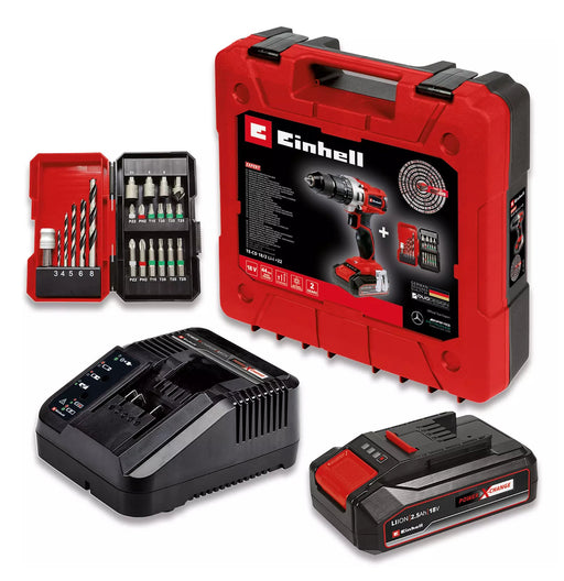 EAN 4006825661835 - Einhell TE-CD 18/2 Li-i+22 1250 RPM 1,14 kg Negro, Rojo imagen 2