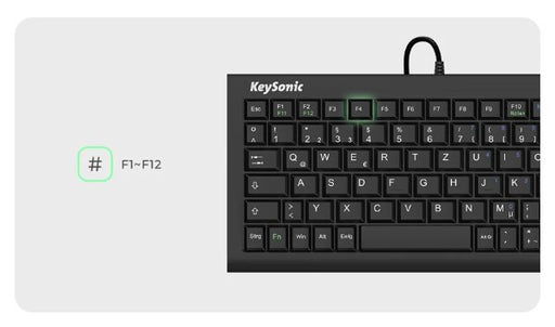 EAN 4250078168676 - KeySonic ACK-3401U (UK) teclado Hogar USB QWERTY Inglés del Reino Unido Negro imagen 2