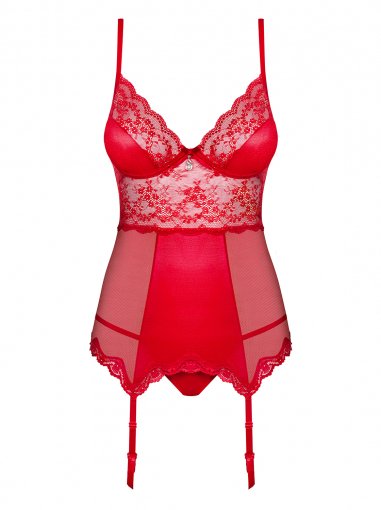 EAN 5901688213353 - Obsessive Lovica Conjunto de lencería Rojo Elastano, Poliamida imagen 1