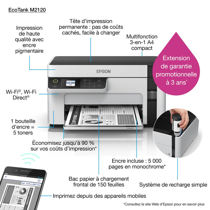 EAN 8715946671048 - Epson EcoTank M2120 Inyección de tinta A4 1440 x 720 DPI 32 ppm Wifi imagen 40