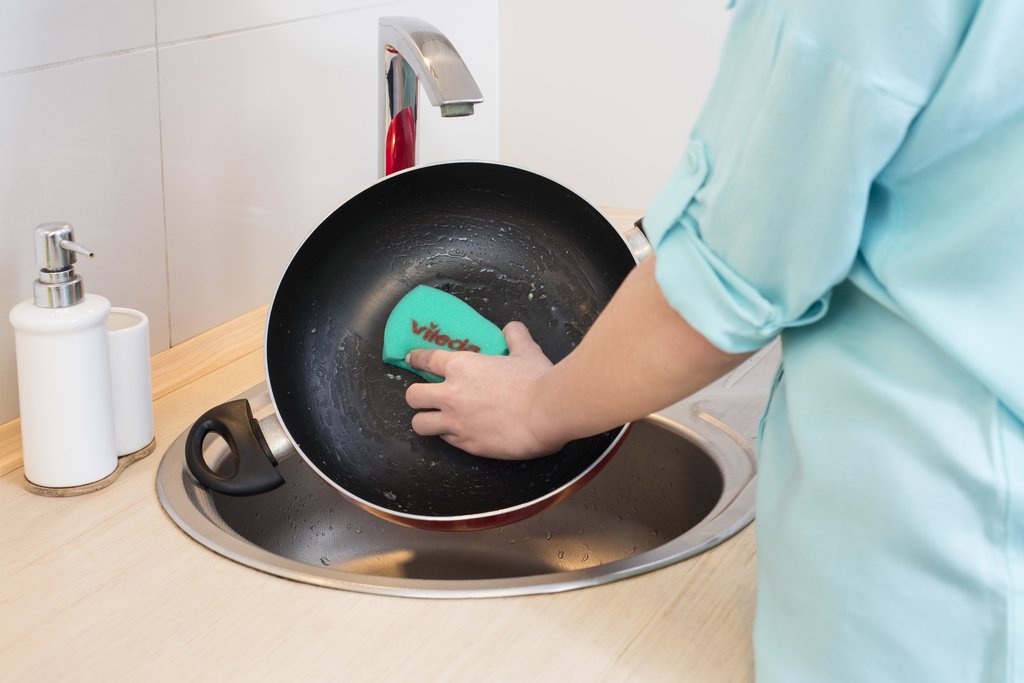 EAN 4023103070257 - Vileda 139181 esponja Rectangular Microfibra Verde 3 pieza(s) imagen 6