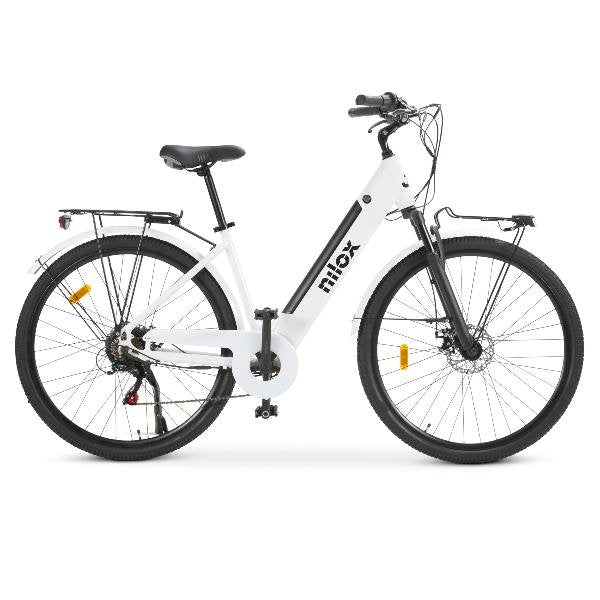 EAN 8050162355342 - Nilox NXEBJ7WH bicicleta eléctrica Blanco Aluminio 71,1 cm (28") 27,5 kg Litio imagen 3