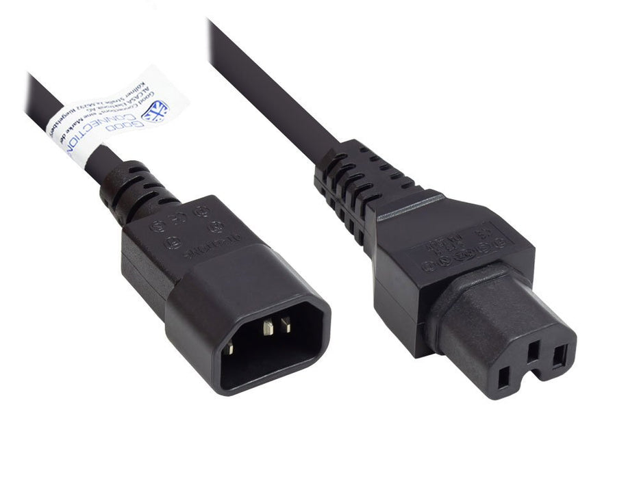 EAN 4014619710973 - Alcasa P1450-S010 cable de transmisión Negro 1 m C14 acoplador C15 acoplador imagen 1
