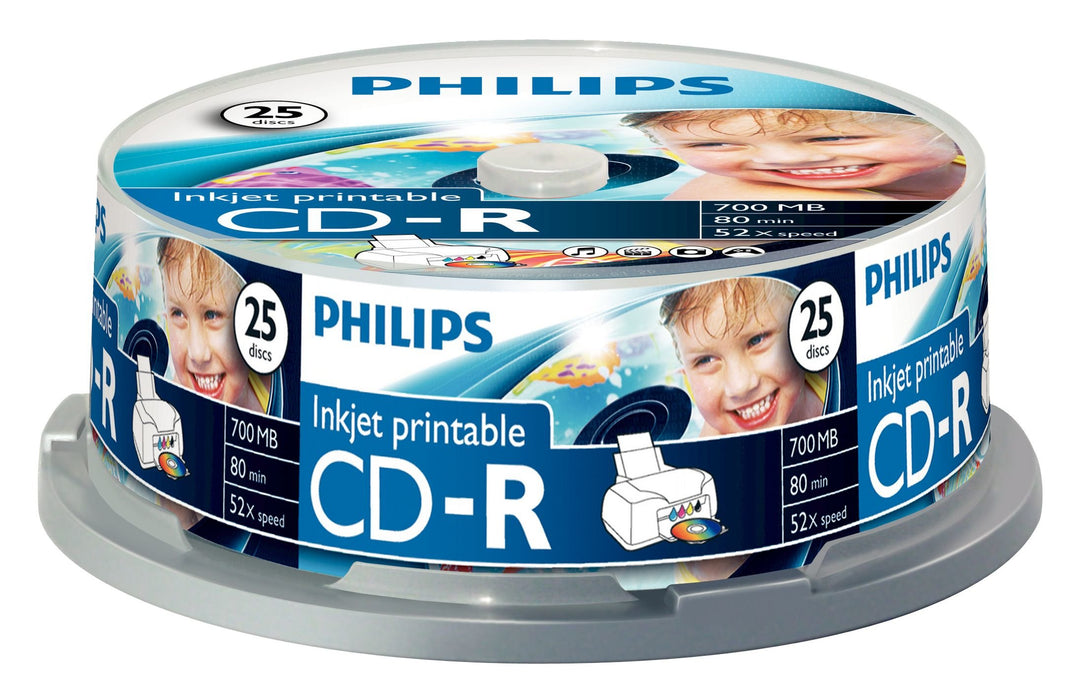 EAN 8710895892377 - Philips CR7D5JB25/00 CD en blanco 700 MB 52x imagen 1