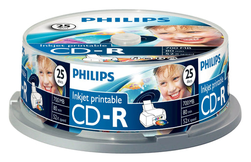 EAN 8710895892377 - Philips CR7D5JB25/00 CD en blanco 700 MB 52x imagen 1