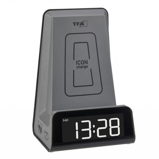 EAN 4009816038654 - TFA-Dostmann 60.2033.10 despertador Reloj despertador digital Antracita imagen 1