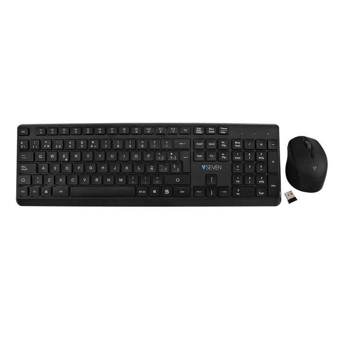 EAN 0662919117189 - V7 CKW350ES teclado Ratón incluido Universal RF inalámbrico Español Negro imagen 3
