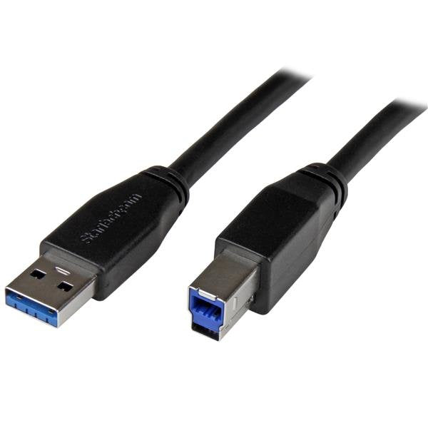 EAN 0065030861342 - StarTech.com USB3SAB5M cable USB USB 3.2 Gen 1 (3.1 Gen 1) 5 m USB A USB B Negro imagen 1