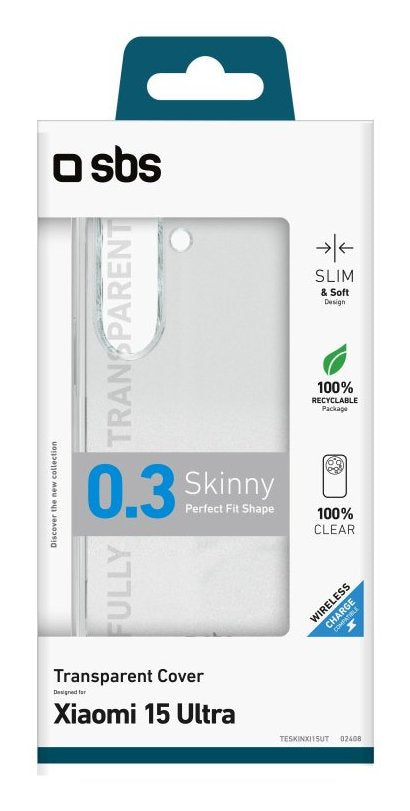 EAN 8018417502408 - SBS Skinny funda para teléfono móvil 17,1 cm (6.73") Transparente imagen 2