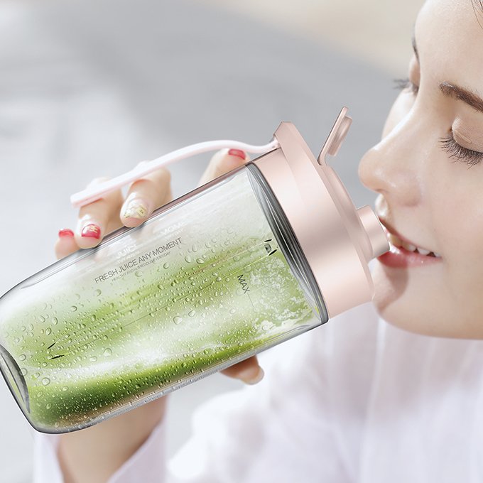 EAN 6955578034954 - Deerma NU05 licuadora 0,4 L Batidora de vaso Rosa, Acero inoxidable imagen 7