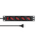 EAN 5715063205914 - Lanview LVR-2MIT-SW-IT4 unidad de distribución de energía (PDU) 1U Negro imagen 1