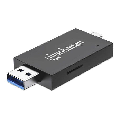 EAN 766623102735 - Manhattan 102735 lector de tarjeta USB 3.2 Gen 1 (3.1 Gen 1) Type-A/Type-C Negro, Transparente imagen 1