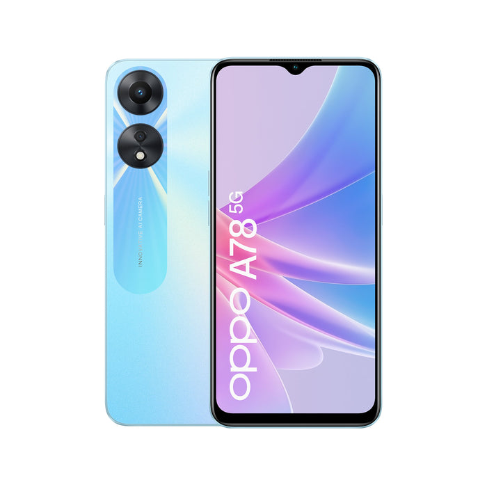 EAN 6932169326391 - OPPO A78 5G 16,7 cm (6.56") SIM doble Android 13 USB Tipo C 128 GB 5000 mAh Azul imagen 1