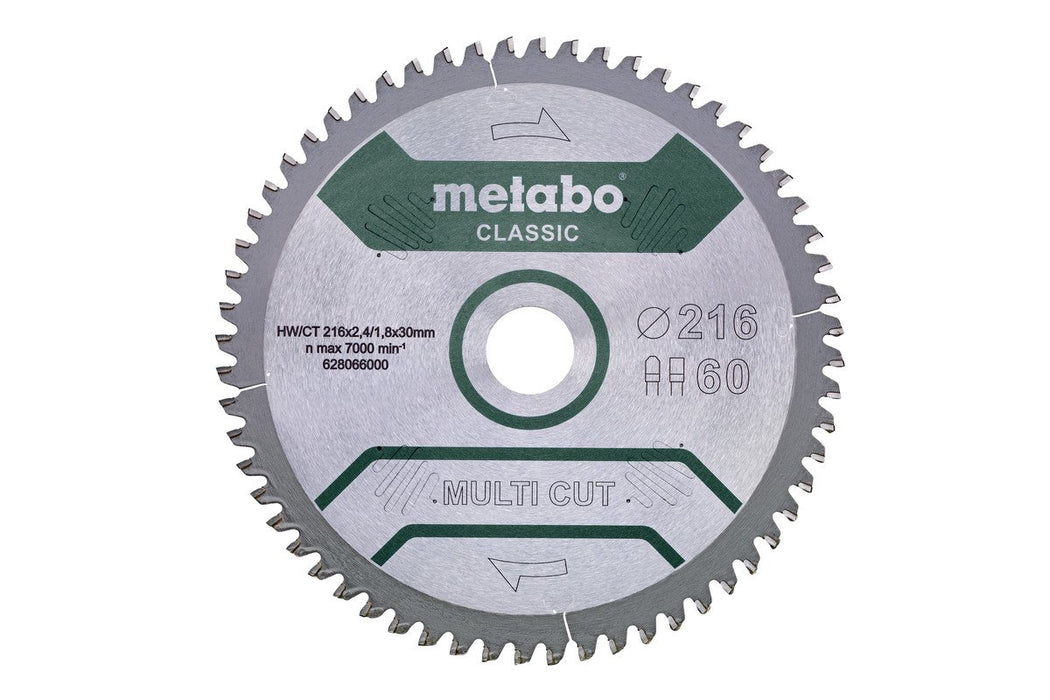 EAN 4007430273666 - Metabo 628066000 hoja de sierra circular 21,6 cm 1 pieza(s) imagen 1