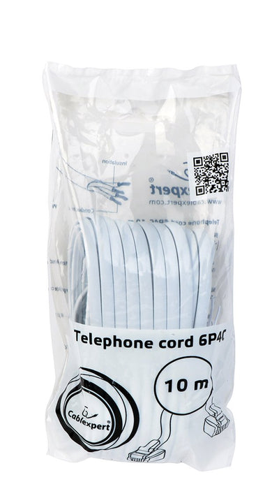 EAN 8716309035767 - Gembird TC6P4C-10M cable telefónico Blanco imagen 4