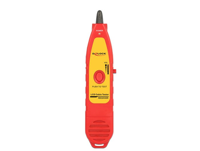 EAN 4043619861095 - DeLOCK 86109 comprobador de cables de red Rojo, Amarillo imagen 3