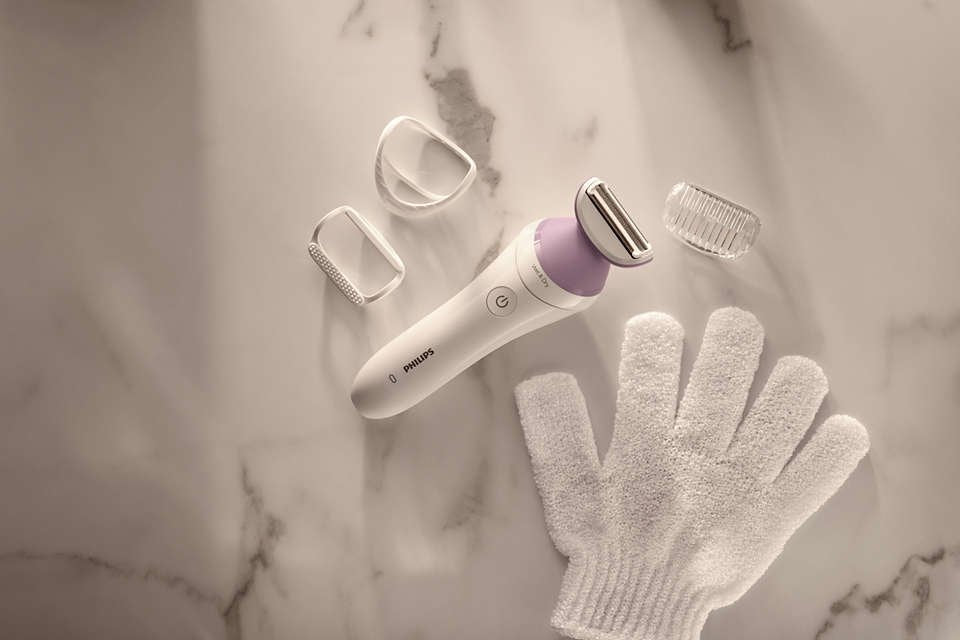 EAN 8710103998143 - Philips 6000 series BRL136/00 maquinilla de afeitar para mujer 1 cabezal(es) Recortadora Rosa, Blanco imagen 11