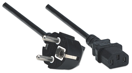 EAN 0766623300148 - Manhattan 300148 cable de transmisión Negro 1,8 m CEE7/4 C13 acoplador imagen 2