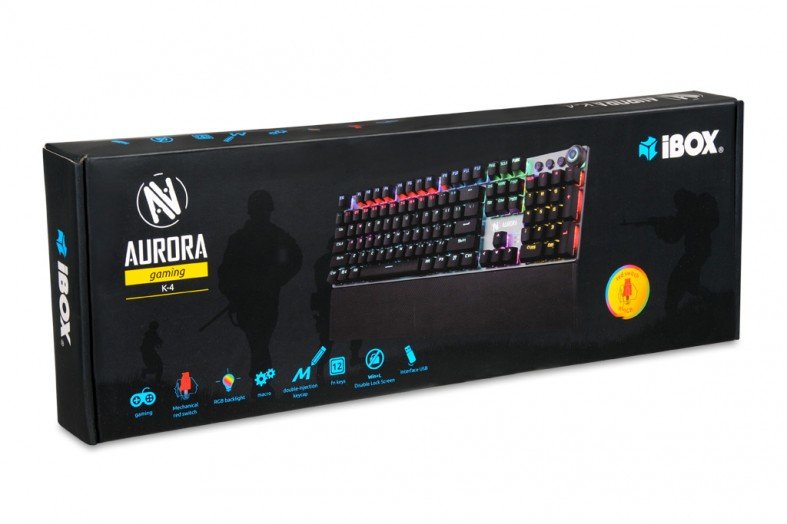 EAN 5901443055945 - iBox AURORA K-4 teclado Juego USB QWERTY Negro, Plata imagen 19