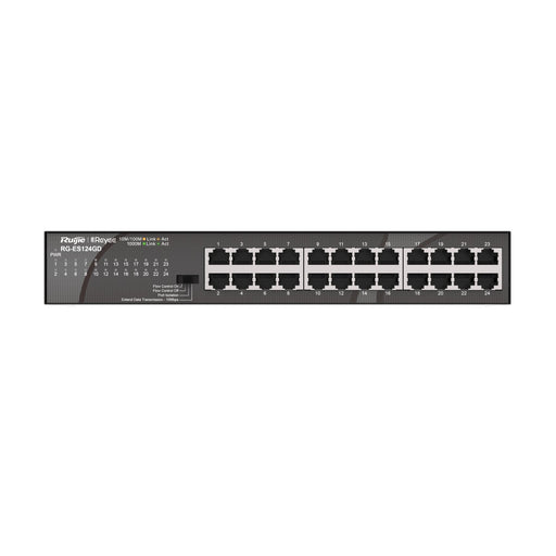 EAN 6971693271531 - Ruijie Networks RG-ES124GD switch No administrado Gigabit Ethernet (10/100/1000) Negro imagen 1