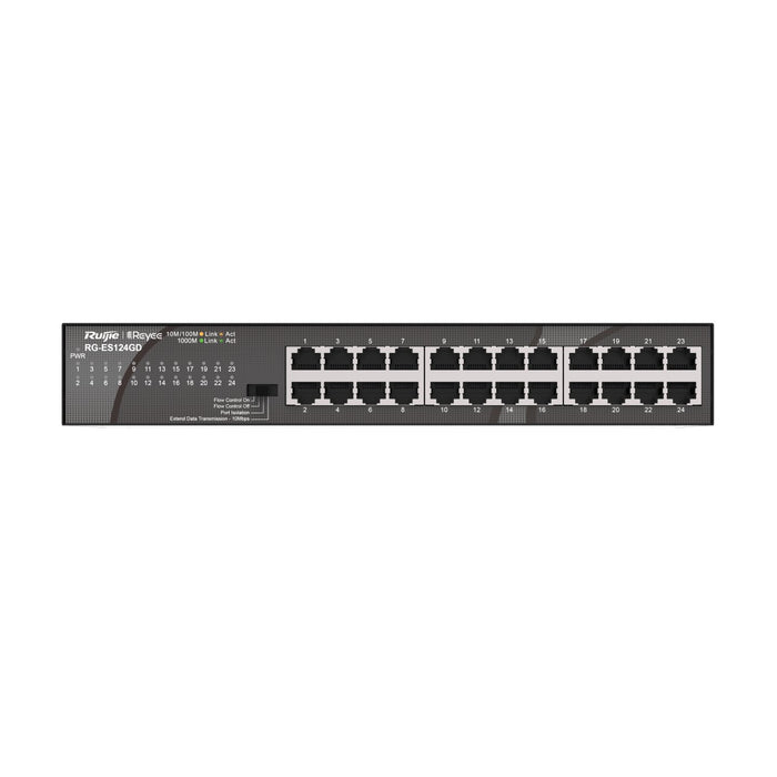 EAN 6971693271531 - Ruijie Networks RG-ES124GD switch No administrado Gigabit Ethernet (10/100/1000) Negro imagen 1