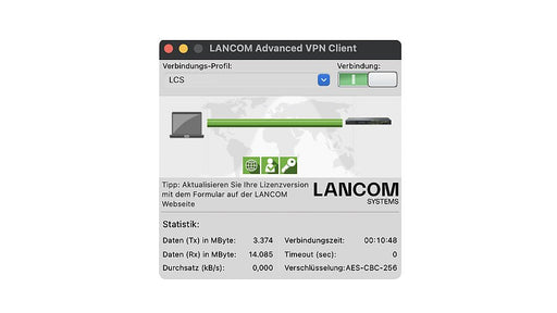 EAN 4044144616099 - LANCOM Upgrade Advanced VPN Client (MAC, Bulk 10) Gestión de redes 10 licencia(s) imagen 1