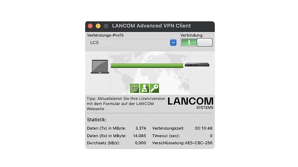 EAN 4044144616099 - LANCOM Upgrade Advanced VPN Client (MAC, Bulk 10) Gestión de redes 10 licencia(s) imagen 1