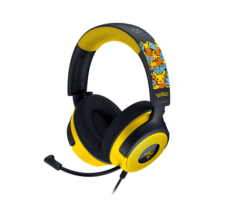 EAN 8887910061541 - Razer Kraken V4 X Pokemon Auriculares Alámbrico Diadema Juego USB Type-C / USB Type-A Negro, Amarillo imagen 1