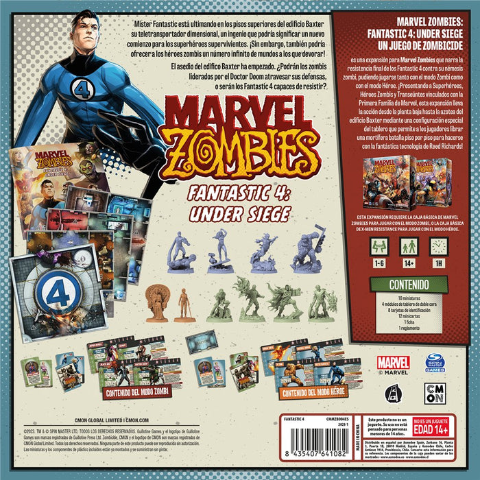 EAN 8435407641082 - Asmodee CMMZB004 juego de tablero Marvel Zombies: Fantastic 4 Under Siege 60 min Juego De Cartas Interpre imagen 4