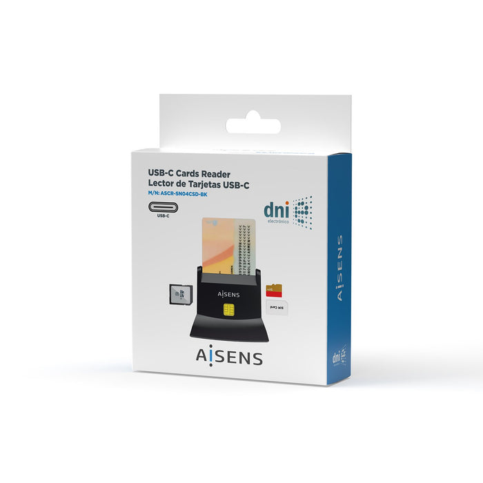EAN 8436574706307 - AISENS ASCR-SN04CSD-BK lector de control de acceso Lector USB de control de acceso imagen 7
