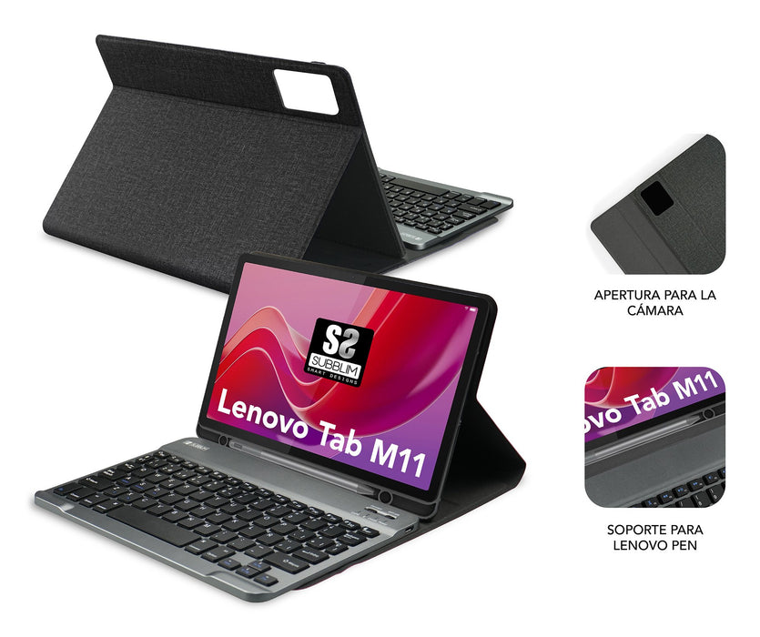 EAN 8436586743123 - SUBBLIM SUBKT3-BTL310 teclado para móvil QWERTY Español Bluetooth Negro imagen 6