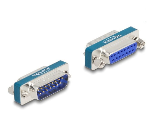 EAN 4043619665457 - DeLOCK 66545 cambiador de género para cable D-Sub 15 pin Plata imagen 1