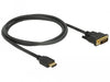 EAN 4043619856527 - DeLOCK 85652 adaptador de cable de vídeo 1 m HDMI tipo A (Estándar) DVI Negro imagen 2